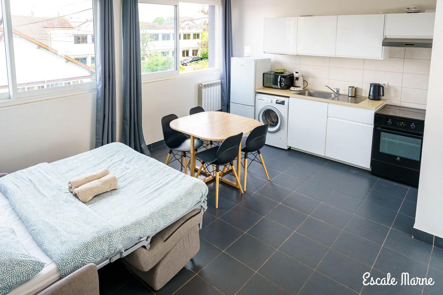 Escale-Marne Fr - 102 - Free Parking - Free Luggage Storage - All Equipped - Linen Included - Washing Machine - 10Mn Walk Metro 8 - Rer A - Panoramic View - From 1 To 4 Guests Maisons-Alfort Eksteriør bilde