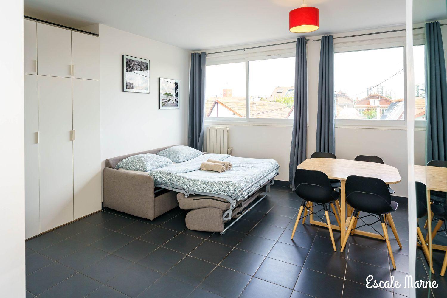 Escale-Marne Fr - 102 - Free Parking - Free Luggage Storage - All Equipped - Linen Included - Washing Machine - 10Mn Walk Metro 8 - Rer A - Panoramic View - From 1 To 4 Guests Maisons-Alfort Eksteriør bilde