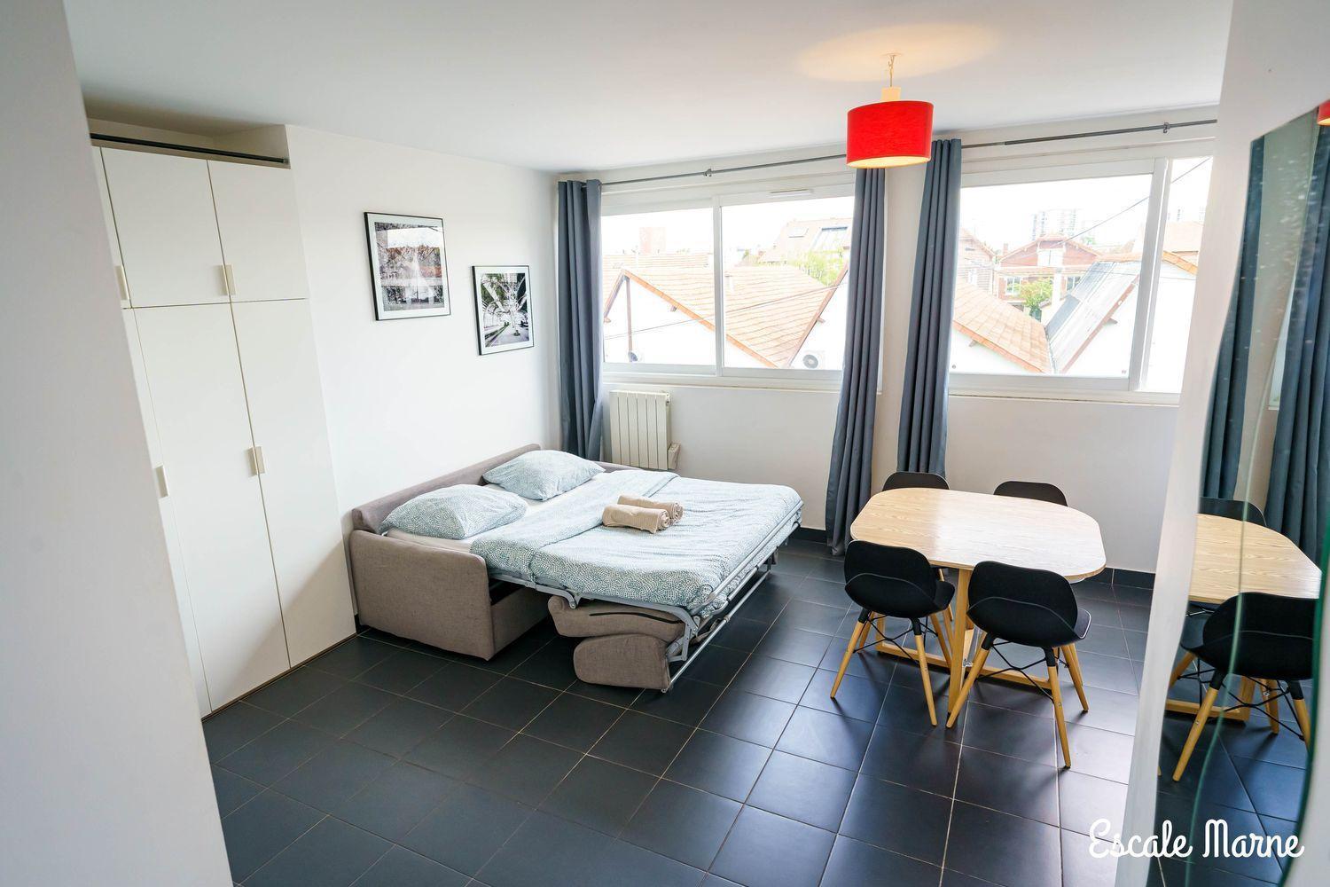 Escale-Marne Fr - 102 - Free Parking - Free Luggage Storage - All Equipped - Linen Included - Washing Machine - 10Mn Walk Metro 8 - Rer A - Panoramic View - From 1 To 4 Guests Maisons-Alfort Eksteriør bilde